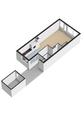 Floorplan - Neptunus 1, 2221 JS Katwijk